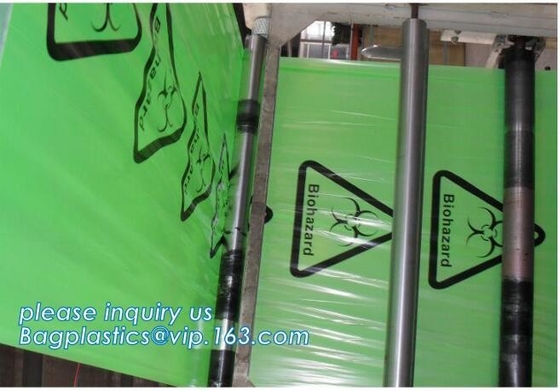 Co-extrusiepe de Vuilniszakken, vuilniszak voor infecciosas, de Medische verwijdering van het verbruiksgoederen biohazard afval levert LDPE plas
