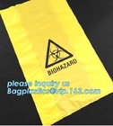 de beschikbare zakken van de autoclaafsterilisatie biohazard, Op zwaar werk berekende van de het afvalzak van veiligheids plastic biohazard besmettelijke medische wast
