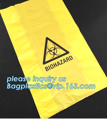 Autoclavable Biohazard-Zakken, Medische Afvalzakken, Zelfklevende Verzegelende het Afvalzakken van Bandbiohazard, bagplastics, bagease
