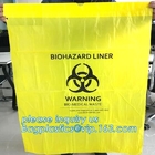 Beschikbare van het huisvuilbiohazard van het het Ziekenhuis Medische Afval de Inzamelingszakken, de Plastic pe medische zak van het biohazardafval, Gele bioh