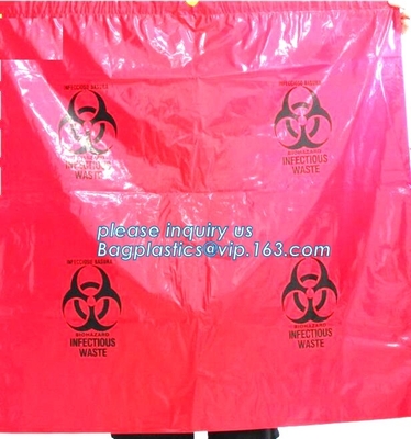 Plastic Vuilniszak van het Biohazard de Medische Afval voor het Ziekenhuis, biohazard de zak van de specimenzak k, de zakken van het apotheekgebruik voor hospit