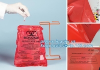 Medische Specimenzak met k pounch, biohazard besmettelijke afvalzak/bio de bakvoering van het gevaar medische afval, bagplastics