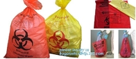 Biohazardous PE van de Afvalzak \ type Gele Medische Afvalzakken, de Plastic Medische Gedrukte Zak van Afvalbiohazard, bagplastics, zak