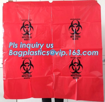 Biohazardous Afvalzak Beschikbaar in Verschillende Grootte en Dikte, HDPE/LDPE/PP-autoclaaf doet medische vuilniszak voor bi in zakken