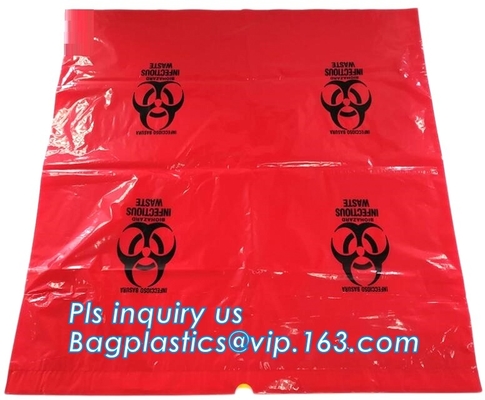 Biohazardous Afvalzak Beschikbaar in Verschillende Grootte en Dikte, HDPE/LDPE/PP-autoclaaf doet medische vuilniszak voor bi in zakken