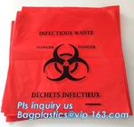 Zakken op hoge temperatuur van Wast van weerstands120c Biohazard Vuilniszakken de Medische die voor Sterilisatie in het Ziekenhuis, bagease wordt gebruikt