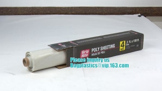 150 170 175 180 200 250 micron het op zwaar werk berekende duidelijke plastic poly afdekken voor bouw of landbouw, bagplastics, bage