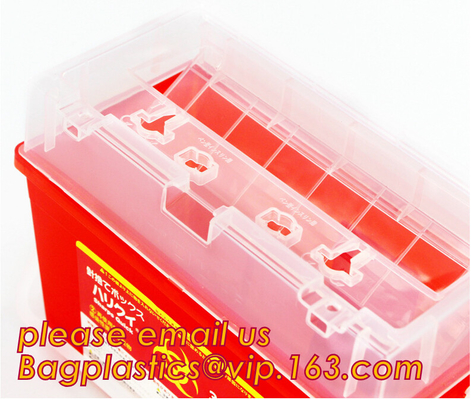 De beste Verkopende Plastic Sharps Container van Biohazard voor Verkoop, Sharps-Doos van de Container de Medische Beschikbare Naald, Biohazard Plas