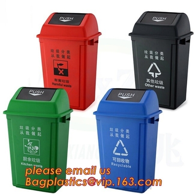 15L medische het afvalbak van pp/afvalcontainer voor het ziekenhuis, Kringloop openlucht plastic het afvalbak van 240L met wielen, bagplastics