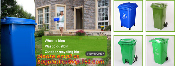 15L medische het afvalbak van pp/afvalcontainer voor het ziekenhuis, Kringloop openlucht plastic het afvalbak van 240L met wielen, bagplastics