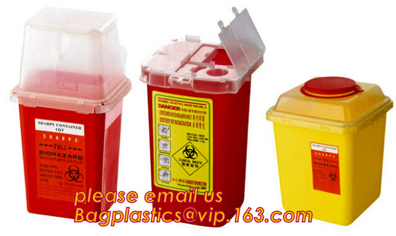 Rechthoek veilige scherpe container, Medische de Containers plastic medische scherpe containers van /Safe SharpS van de Verwijderingsbak Scherpe