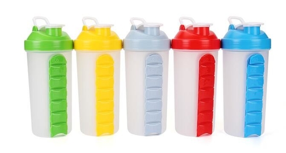 Creatieve stijl van fles met één wekelijkse pillenorganisator, Creatieve stijl van 700ML-fles met één wekelijkse pillenorganisator