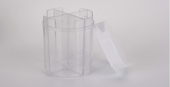 Houder één van de premie duidelijke plastic wekelijkse pil net elke dag met pillensplitser, plastic de pillencontainer van één week4case pil