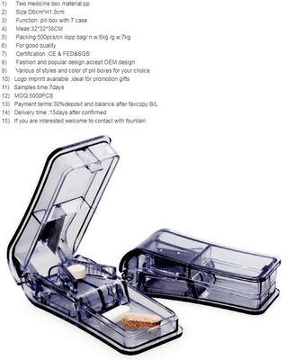 plastic pillensnijder, pillensplitser, de Nieuwe splitser van de de snijderspil van de stijl plastic pil, plastic pillensplitser, pillenverbrijzeling en pi