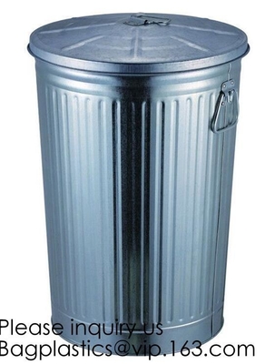 Zink Geplateerde Afvalbak met 25L 35L 45L 55L 65L 75L 100L, Tin Embossed Rubbish Bin Rome-de Keuken Toile van de Woonkamerslaapkamer