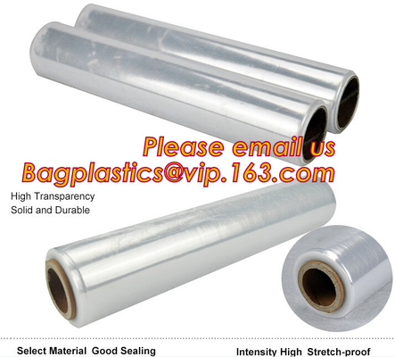 Hoge voedsel plastic omslag, - kwaliteit en veiligheids klampt het transparante beste verse hete blauwe Jumbobroodje zich film 1500m vast