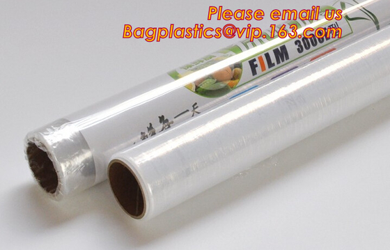 Transparant pvc klampt zich film voor voedselomslag vast, klampt het Veilige en Verse Behoud zich film, vastklampt zich filmpvc/Duidelijke Vinylbroodje/Plas vast