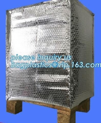 De weerspiegelende Deken van de Bellenfolie voor palletdekking, Thermische geïsoleerde van de de aluminiumfolieisolatie van de palletdekking de zakcontainer F