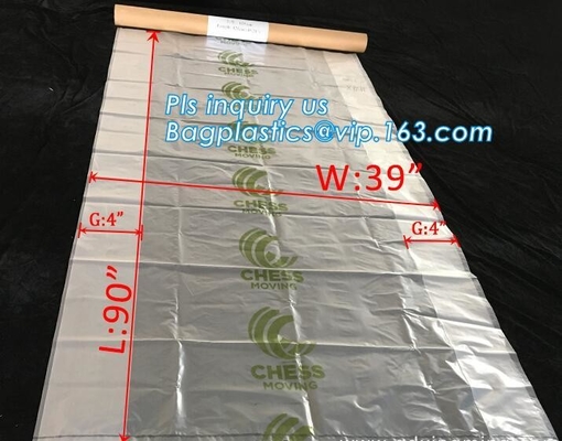 de hoogste dekking ontruimt plastic venster behandelt gedrukte palletdekking, Jumbope Plastic Type Opnieuw te gebruiken Palletdekking, Gusseted-Kant