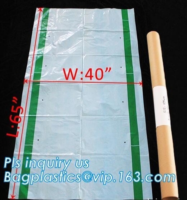 Pallet van de Gusseted doet de Zij/Vierkante Bodem PE Palletdekking, de Reuze Zwarte Ondoorzichtige Polydekking van de Zakpallet en Voeringen, vinyl mede in zakken