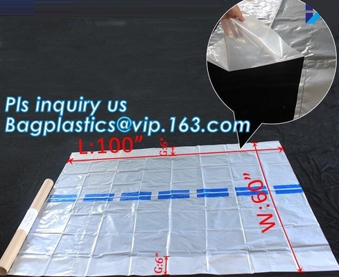 Pallet van de Gusseted doet de Zij/Vierkante Bodem PE Palletdekking, de Reuze Zwarte Ondoorzichtige Polydekking van de Zakpallet en Voeringen, vinyl mede in zakken