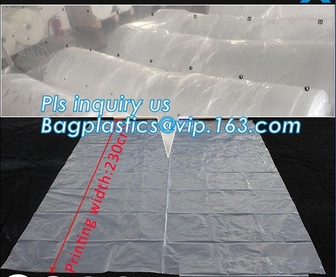 Pallet van de Gusseted doet de Zij/Vierkante Bodem PE Palletdekking, de Reuze Zwarte Ondoorzichtige Polydekking van de Zakpallet en Voeringen, vinyl mede in zakken