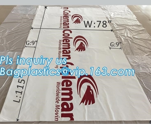 Pallet van de Gusseted doet de Zij/Vierkante Bodem PE Palletdekking, de Reuze Zwarte Ondoorzichtige Polydekking van de Zakpallet en Voeringen, vinyl mede in zakken