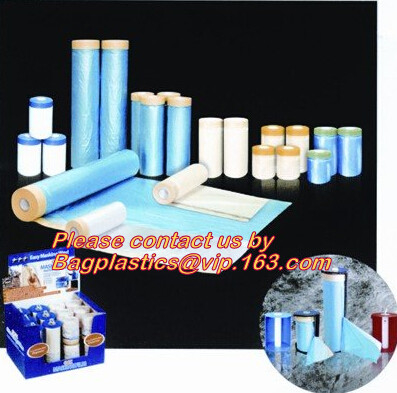 plastic dalingsdoek, PE dalingsdoek, plastic maskerende film, de Vastgebonden duidelijke HDPE plastic maskerende film van de filmdaling, Huis het Schilderen