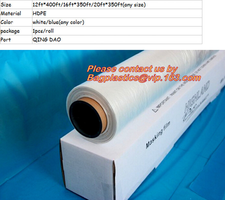 plastic dalingsdoek, PE dalingsdoek, plastic maskerende film, de Vastgebonden duidelijke HDPE plastic maskerende film van de filmdaling, Huis het Schilderen