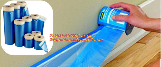 plastic dalingsdoek, PE dalingsdoek, plastic maskerende film, de Vastgebonden duidelijke HDPE plastic maskerende film van de filmdaling, Huis het Schilderen
