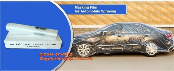 De maskerende Film Overspray Maskerende Op zwaar werk berekende Film (voor AutoBody of breng Plasti van de Handige Masker In te ademen het Maskeren Filmschilder in de war