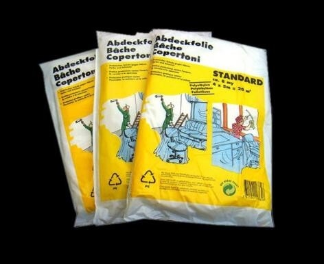 Schilder Drop Dust Sheet, Transparante die het Stoflakendekking van het Stofbewijs in China, Transparante Plastic Dekking wordt gemaakt