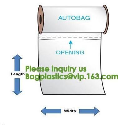 Pre-geopende Zakken Geautomatiseerde Verpakkende Geautomatiseerde in zakken doende Preopened-Automatisch doorvoerenzakken op Autobaggers Acc van broodjesautobag Rollbag