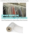 Wasserij &amp; Chemisch reinigenzakken, de duidelijke polythylene zakken van de het kledingstukdekking van de chemisch reinigenzak plastic op broodje, bageasebagplastics p
