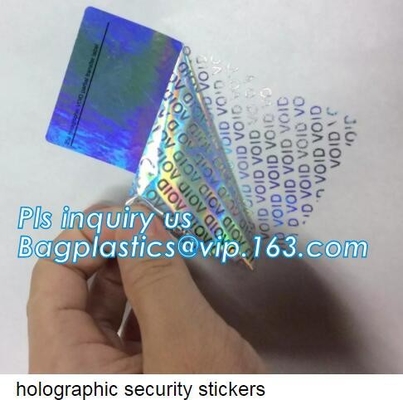 Etiket van de strook het Zelfklevende Nietige Sticker, Verwijderde Beste de Prijshoogte van de Etiketdouane - Sticker Open Nietige Securi van het kwaliteits de Nietige Etiket