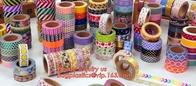 De kleurrijke decoratieve maskerende douane van de washiponsband drukte DIY-washiband met embleem, levert DIY-multi-Mede Kunsten &amp; Ambachten