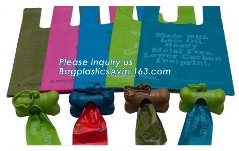 De composteerbare Logo Printed Colorful Pet Dog-Plastic Biologisch afbreekbare Vuilniszak 100% van het Afvalachterschip, bagplastics, bagease, pac
