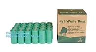 De milieuvriendelijke 120Bags-HDPE van het Huisdierenafval Plastic Zak met Handvat Gemakkelijk te binden, het Afval van de Huisdierenhond doet Achterschip voor Zakken aan boord van biode in zakken