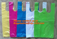 Eco Vriendschappelijke Composteerbare Verpakkende 100% Biologisch afbreekbare Maïszetmeel het Winkelen T-shirtzakken voor Carry Out