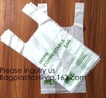 O.K. van de de T-shirtzak van het Compost100% Maïszetmeel Biologisch afbreekbare Plastic van de het Vestzak het Winkelen van Bioplastic Zak voor Kruidenierswinkel