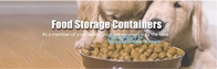 de container van het giftvoedsel voor huisdieren met klepdeksel, Vierkante Voedsel voor huisdieren Grote Container/de Dierlijke Bak van de het Zaadopslag van het Metaalvoedsel, bagplastics