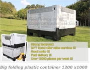 OEM Plastic vouwbare Container, Opvouwbaar en vouwend kratdoos voor opslag en zich beweegt, het Standaardplastiek van fruitbakken