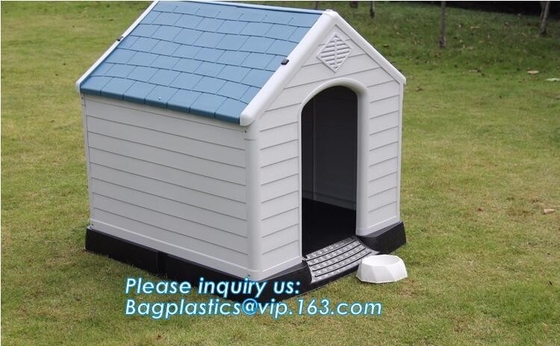 Van het de flatplattelandshuisje van de manier groot hond van de het Huisdierenschuilplaats Buitengewoon breed Waterdicht Binnen &amp; Openlucht van de de Hondkennel Plastic het Huisdierenhuis, bage