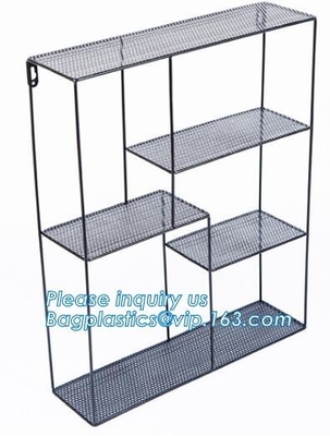 Metaaldraad 3 van de het Fruitopbrengst van de Rijmuur Opgezette Keuken van de de Bakrek/Badkamers Handdoekmanden/Dossierorganisator Rack, draadfunctio