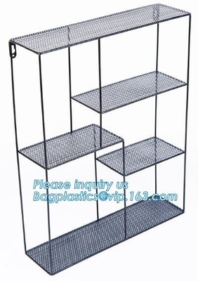 Metaaldraad 3 van de het Fruitopbrengst van de Rijmuur Opgezette Keuken van de de Bakrek/Badkamers Handdoekmanden/Dossierorganisator Rack, draadfunctio