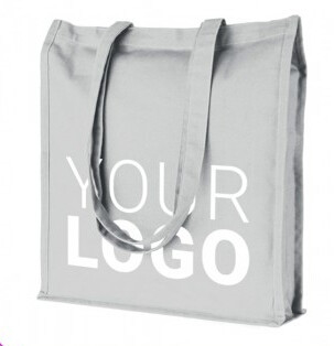 Handvat promotie duidelijke witte katoenen totalisatorzak met katoenen van het douaneembleem stoffenzak, Hete Douane Logo Printed Cotton Canvas