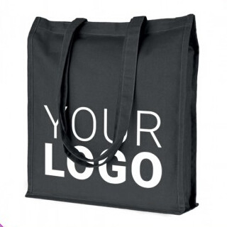 Handvat promotie duidelijke witte katoenen totalisatorzak met katoenen van het douaneembleem stoffenzak, Hete Douane Logo Printed Cotton Canvas