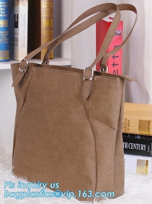tyvek de zakvrouwen van de handtastotalisator, die Tyvek-Zak, de Wijn Tote Bag Wholesale, washnable document zak waterdichte winkel vouwen van Canvastyvek