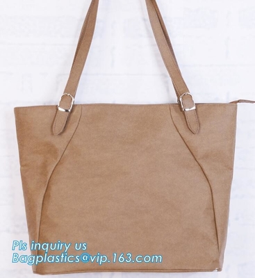tyvek de zakvrouwen van de handtastotalisator, die Tyvek-Zak, de Wijn Tote Bag Wholesale, washnable document zak waterdichte winkel vouwen van Canvastyvek