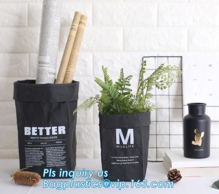 wasbare kraftpapier de opslagzak van opslag maakt de wasbare kraftpapier tyvek, tyvek opvouwbare wasmand, huishoudenopslag B waterdicht